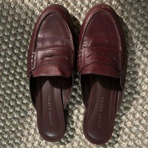 Jenni Kayne Burgundy mule Loafers - size 38